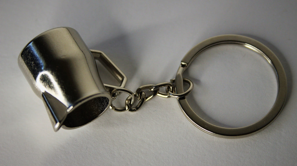 Silver Steaming Jug Keyring